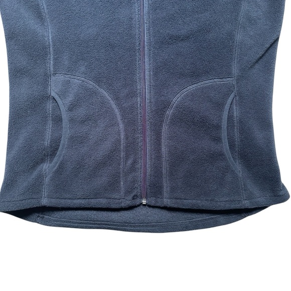 Woolrich Women’s Andes Fleece Navy Blue Zip Up Vest Small - Picture 3 of 9